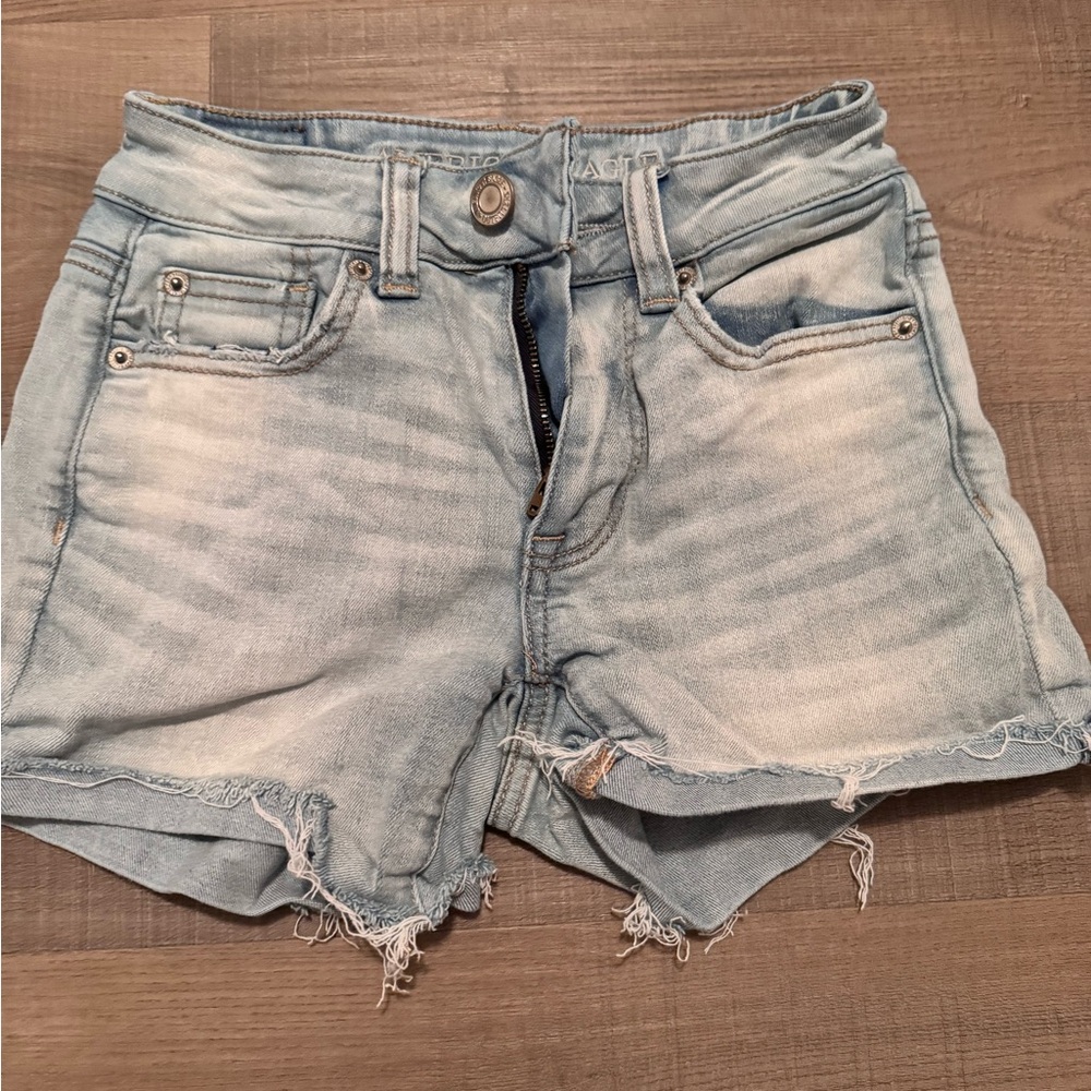 American Eagle Outfitters Light Wash Denim Jean Shorts